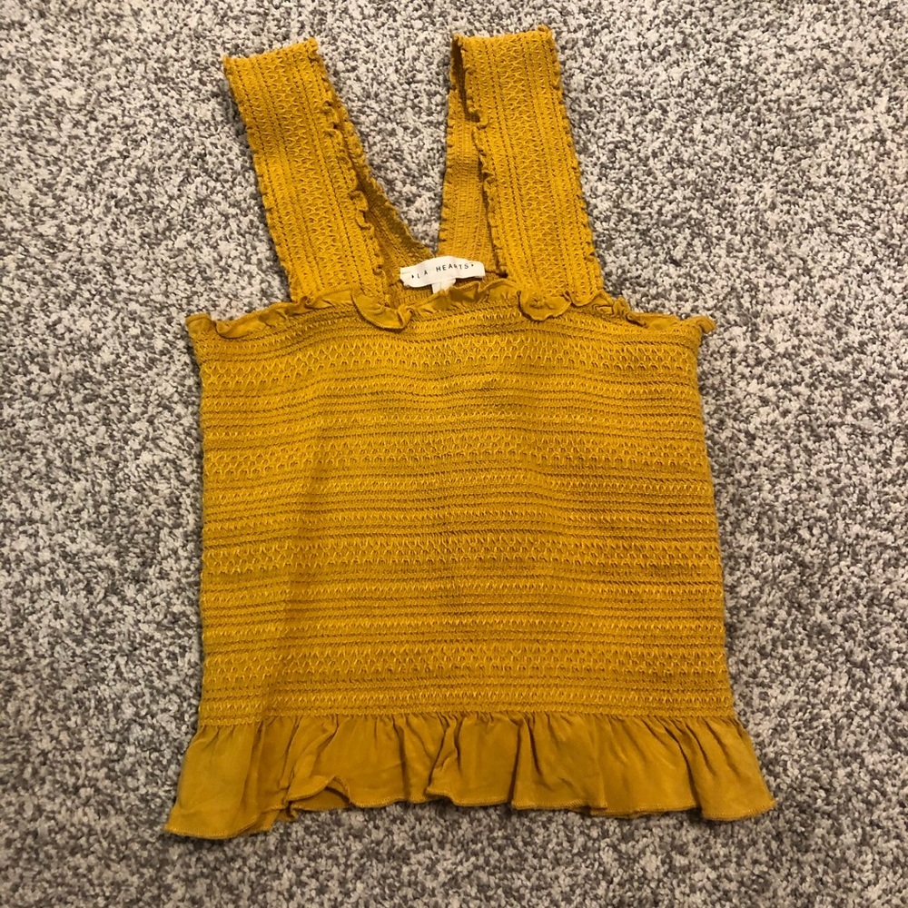 LA hearts yellow tank